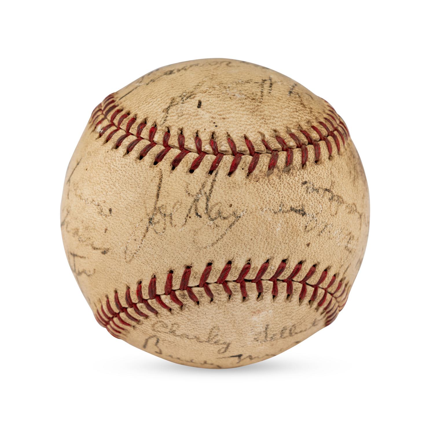 A 1939 Washington Senators Team Signed Autograph Baseball
