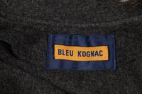 Two Bleu Kognac Fur Trimmed Capes