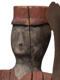 A Carved and Painted Wood Whirligig