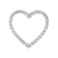 DIAMOND HEART BROOCH