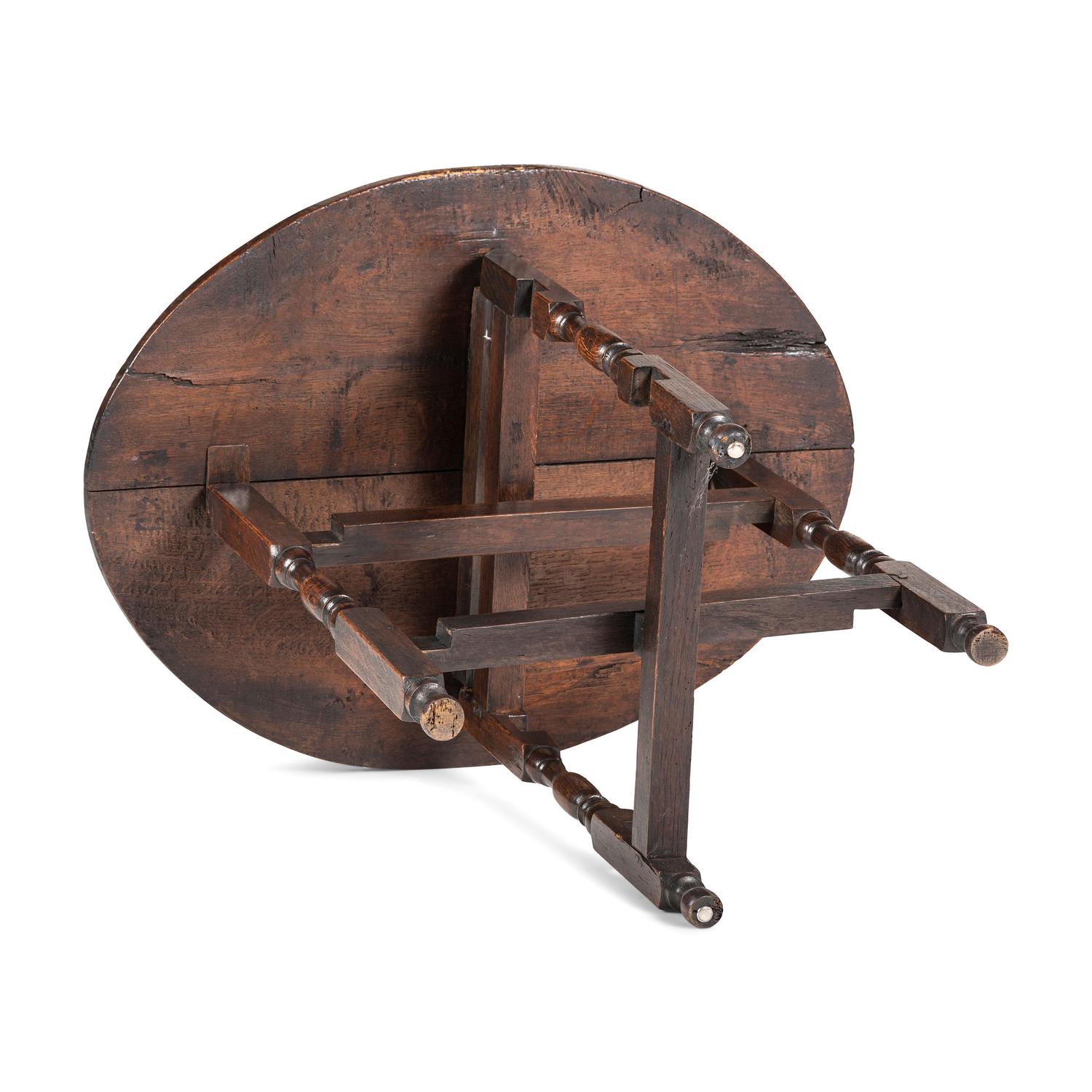 A William and Mary Walnut Low Tavern Table