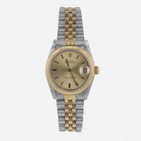 Two-Tone Oyster Perpetual Rolex with Champagne Dial