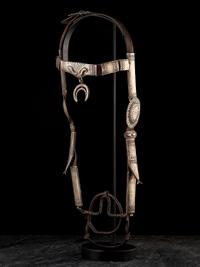 Navajo Silver Headstall, with Ring Bit