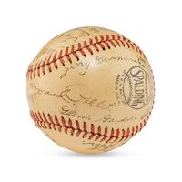 A 1941 Houston Buffaloes Team Signed Autograph Baseball