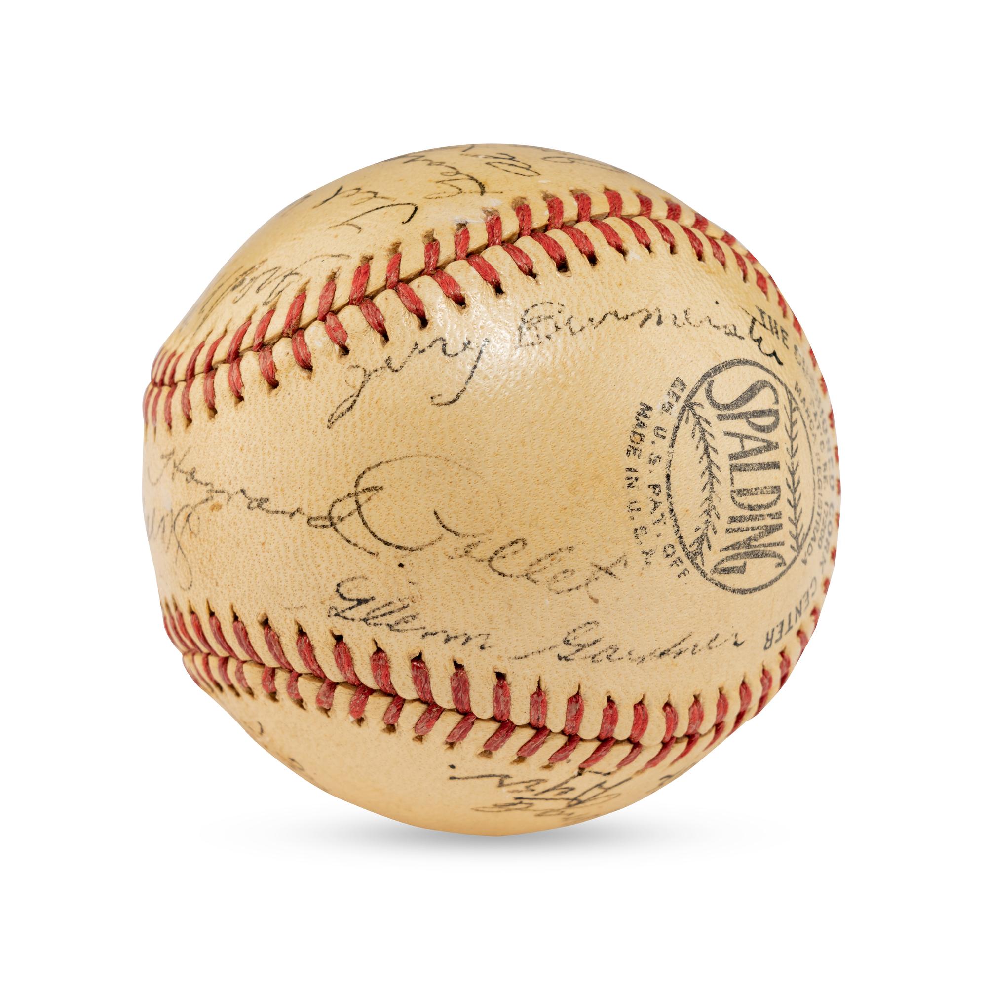 A 1941 Houston Buffaloes Team Signed Autograph Baseball
