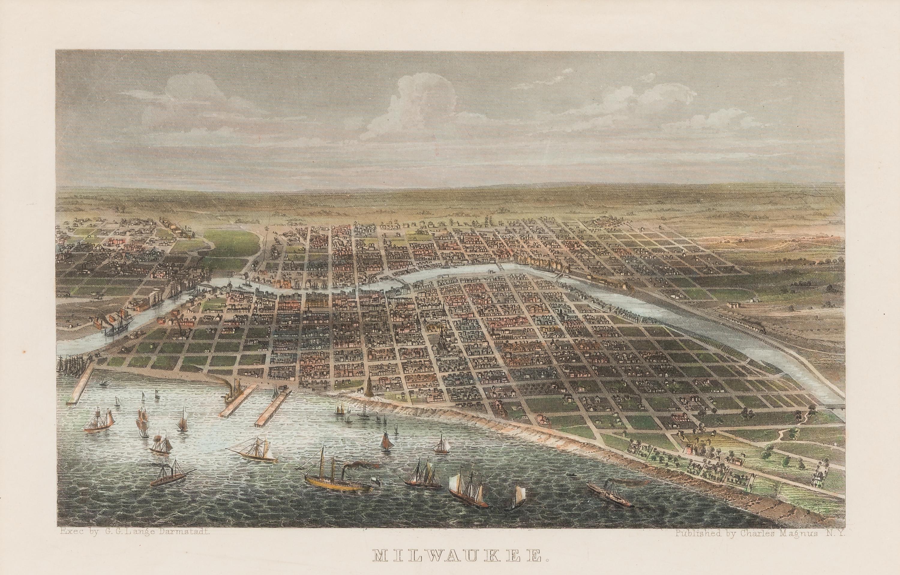 [MILWAUKEE]. A group of 6 prints, comprising: