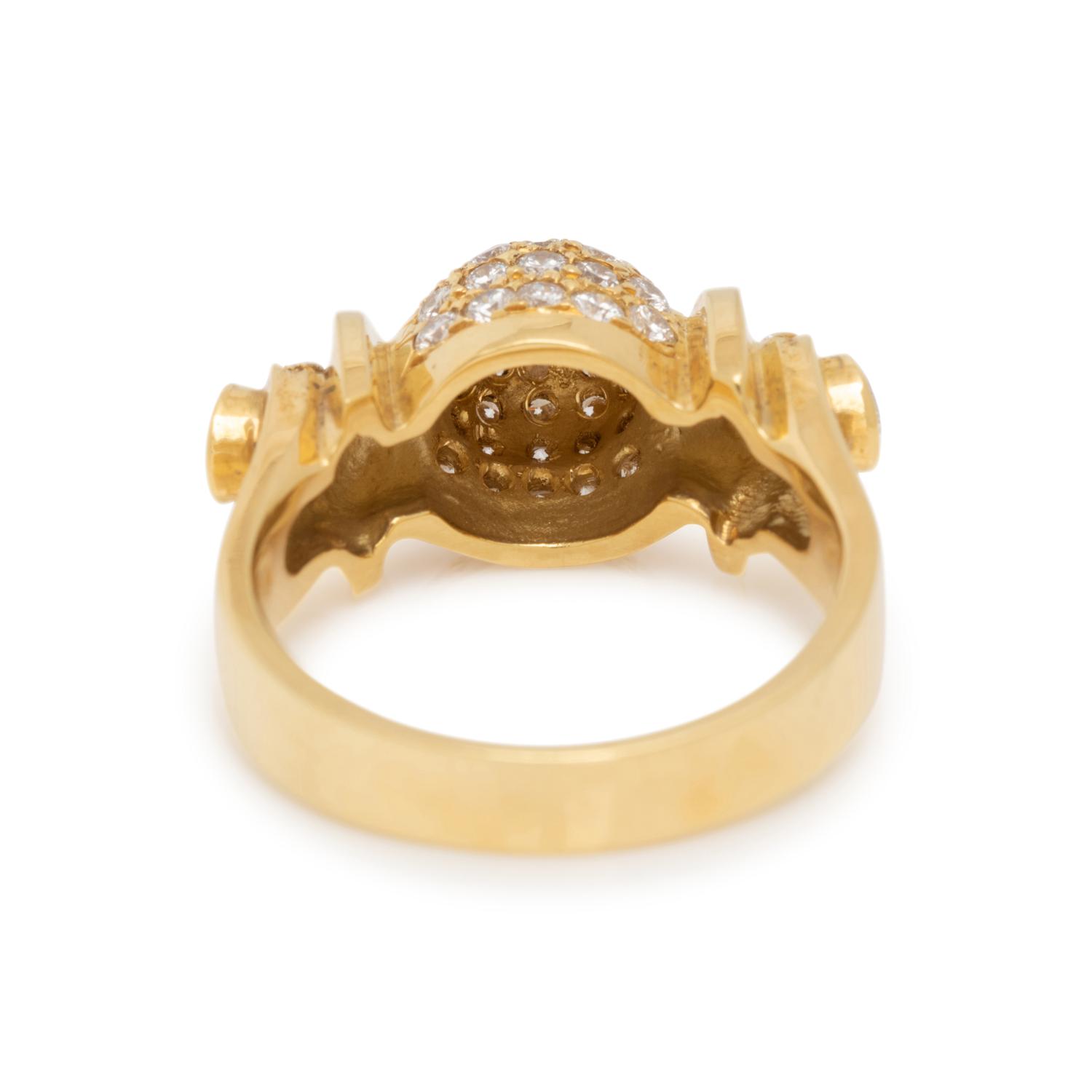 YELLOW GOLD AND DIAMOND RING