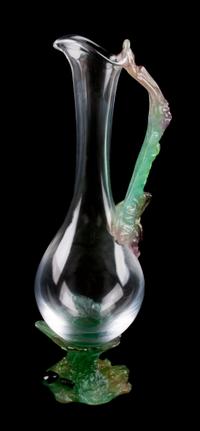 A Daum Pate-de-Verre Ewer Height 15 inches.