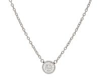 PLATINUM, DIAMOND SOLITAIRE PENDANT