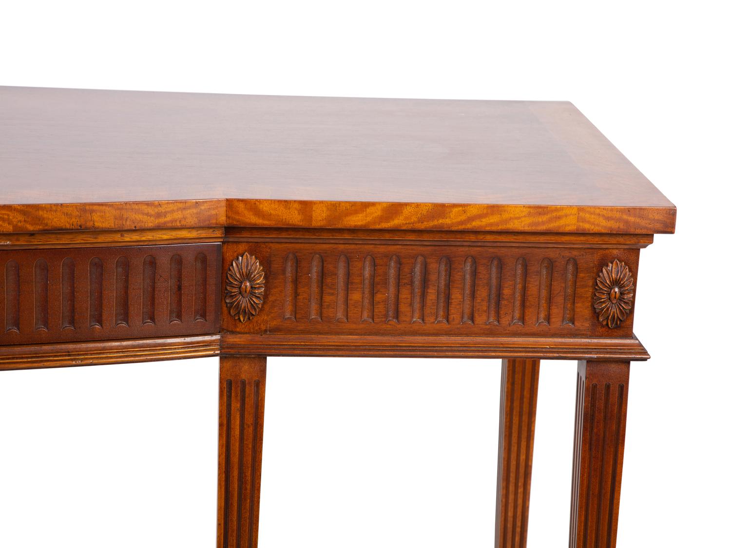 A Regency Style Mahogany Crossbanded Server — 20TH CENTURY