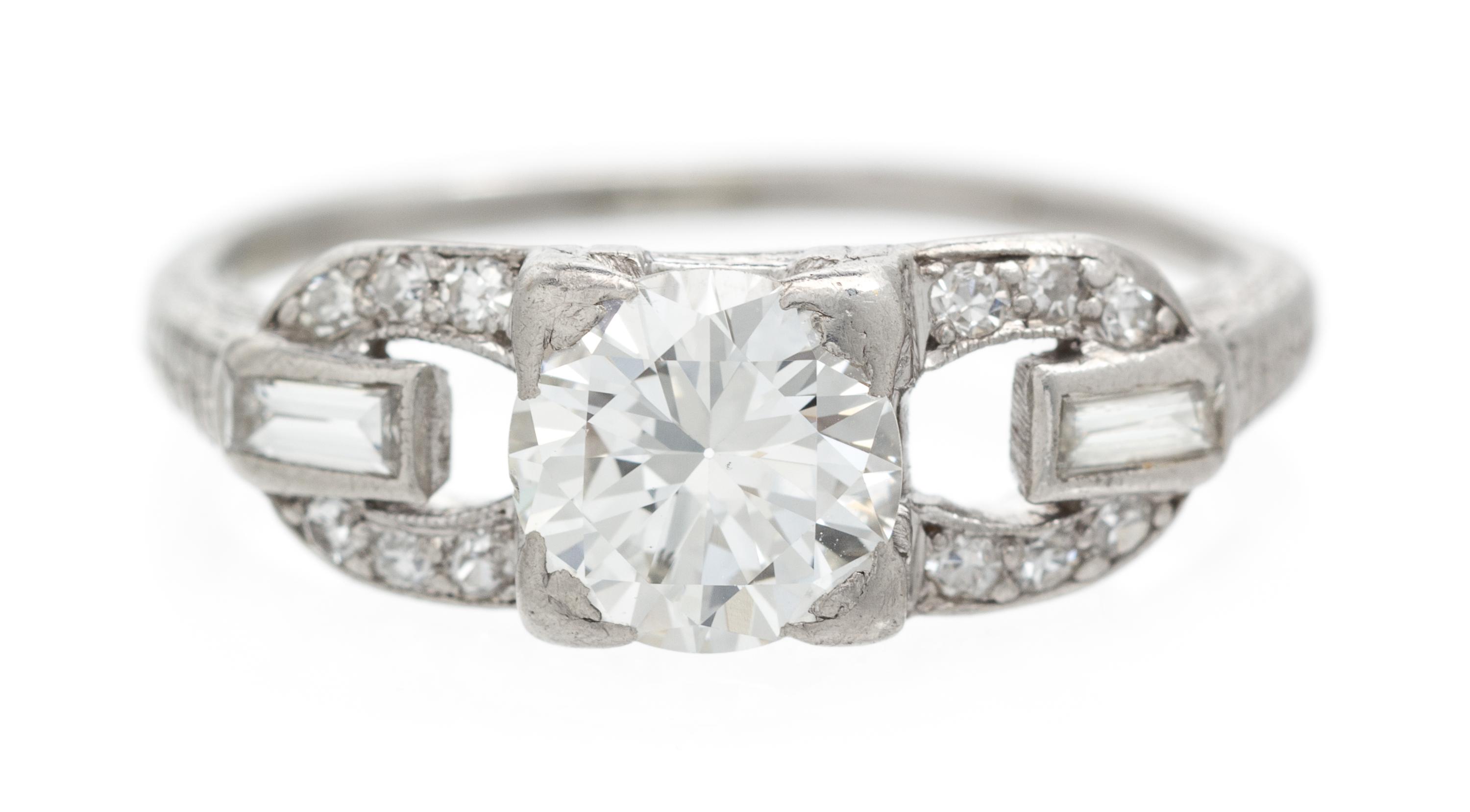 A Platinum and Diamond Ring, 2.40 dwts.