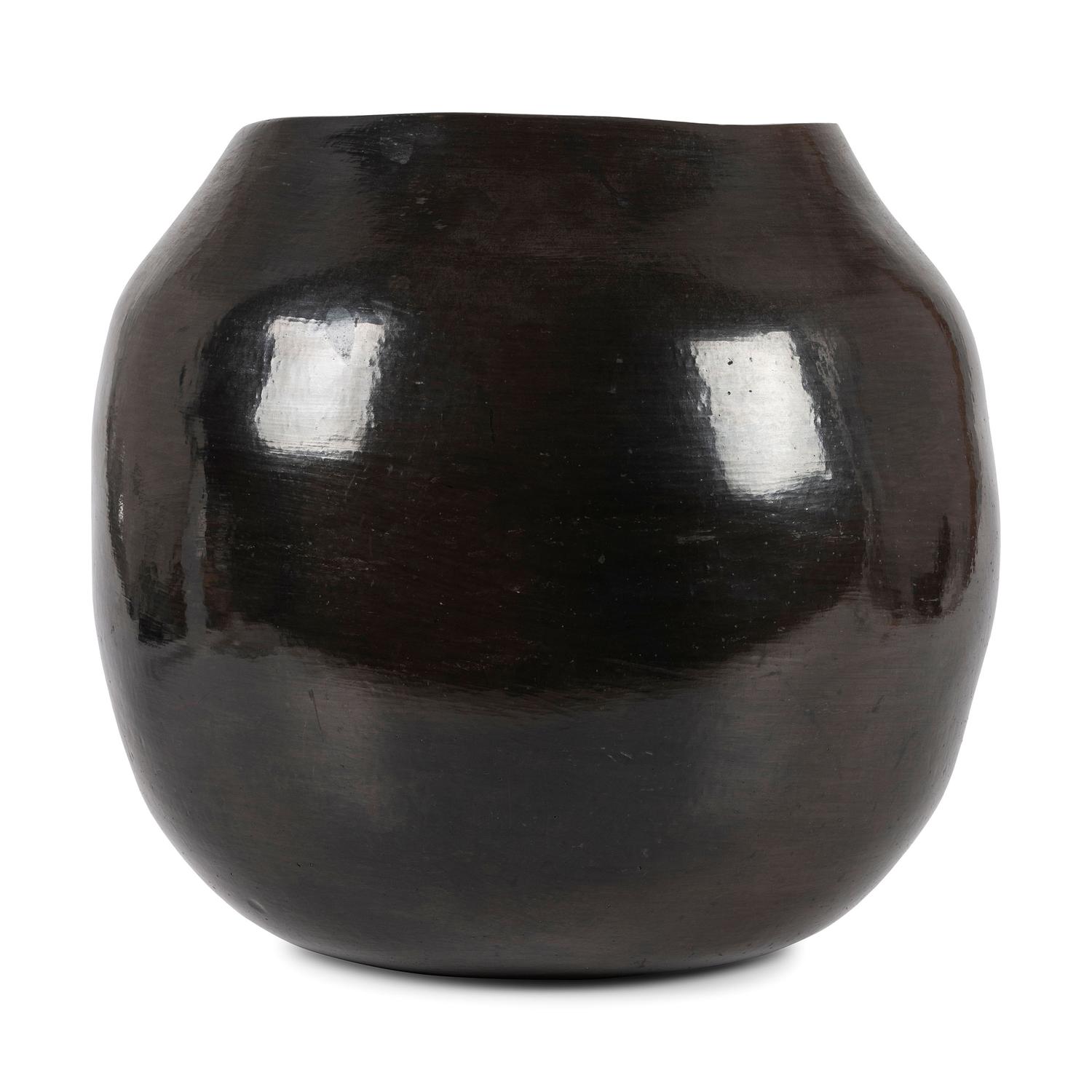 Blackware Pottery Storage Jar