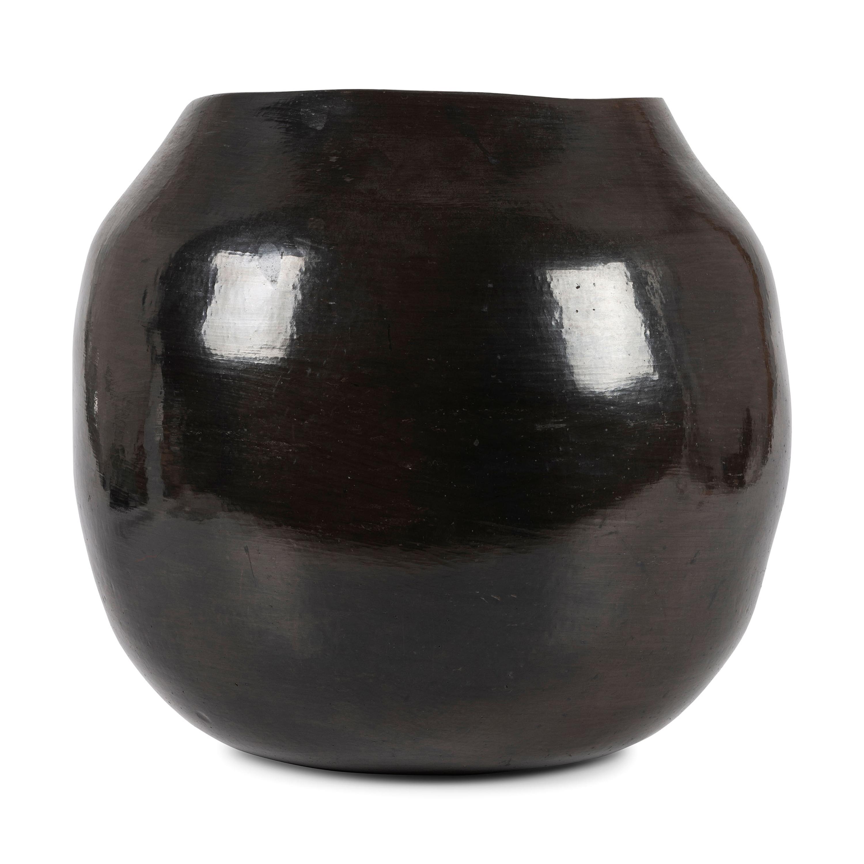 Blackware Pottery Storage Jar