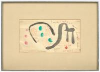 Joan Miró (Spanish, 1893-1983) - Joyeux Noël, Vœux de Joan, Pilar et Dolorès Miró