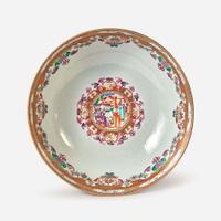 A Large Chinese Export Porcelain Punch Bowl late 18th/early 19th century