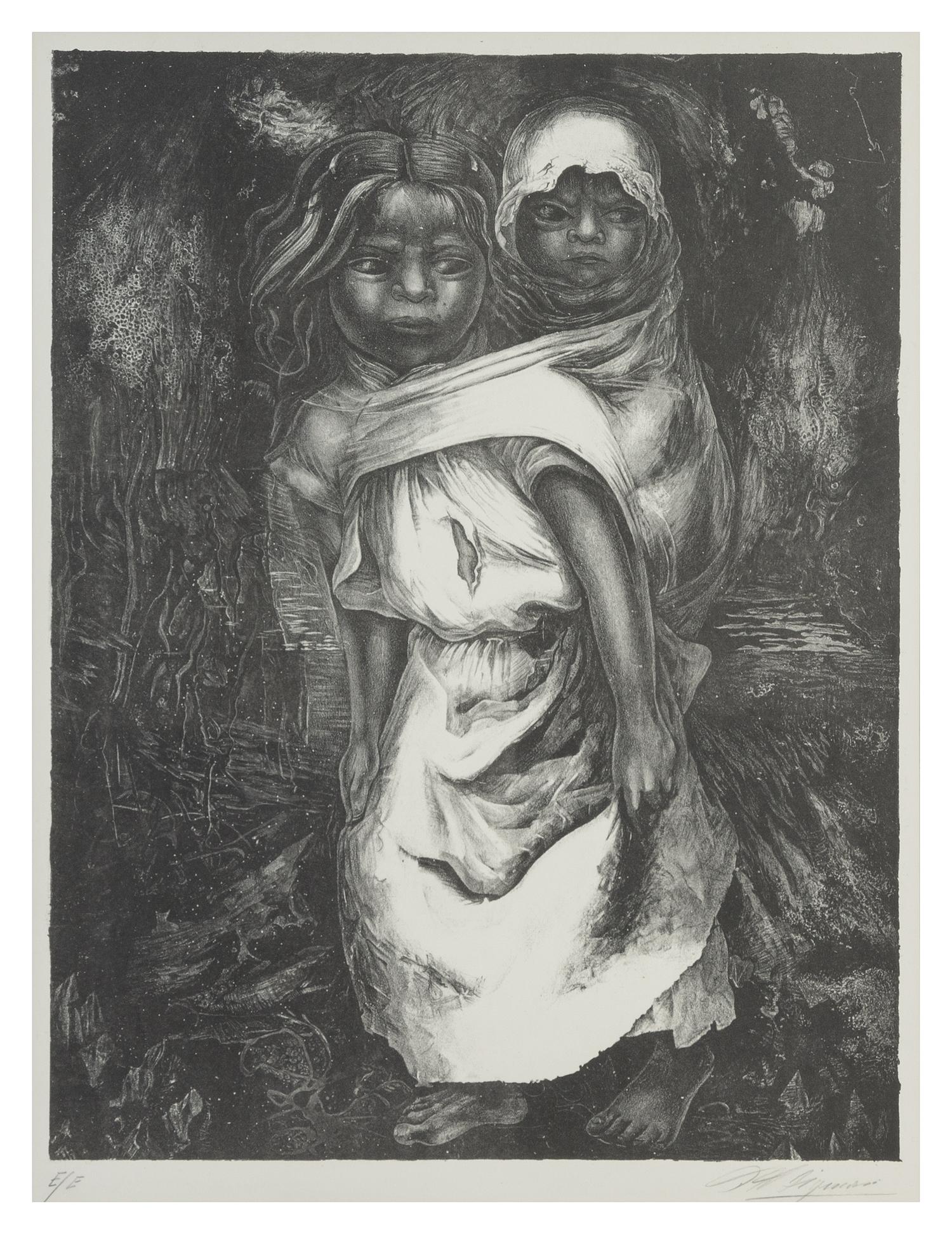 David Alfaro Siqueiros, (Mexican, 1896-1974), Madre Nina