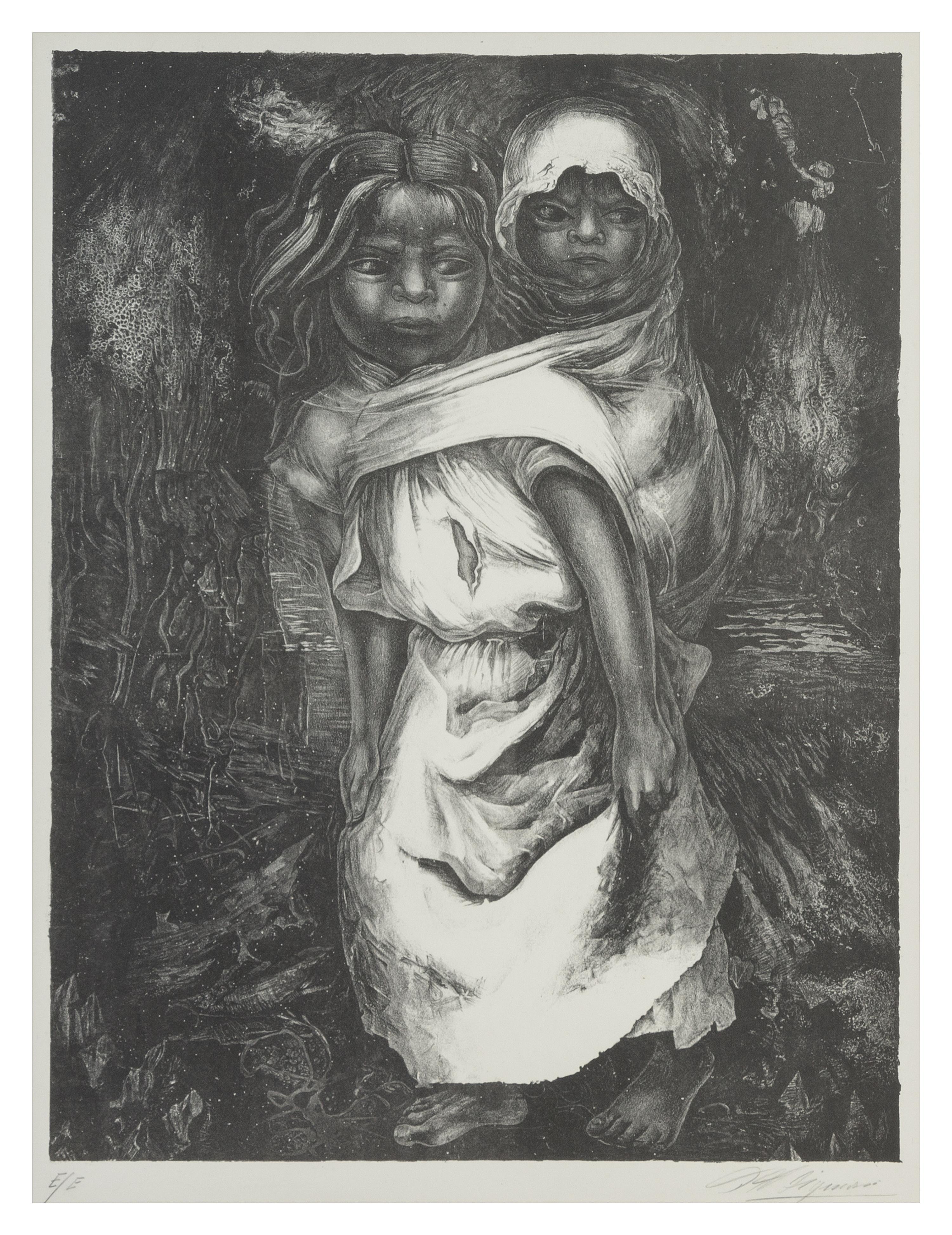 David Alfaro Siqueiros, (Mexican, 1896-1974), Madre Nina
