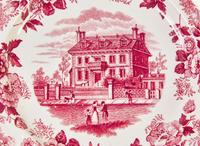 A collection of nine Staffordshire Historical Blue and transfer-printed tablewares; J.& J. Jackson, Burslem, T. Godwin, Burslem, Wedgwood, England, and others, first third 19th century and later