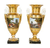 A Pair of Paris Porcelain Vases