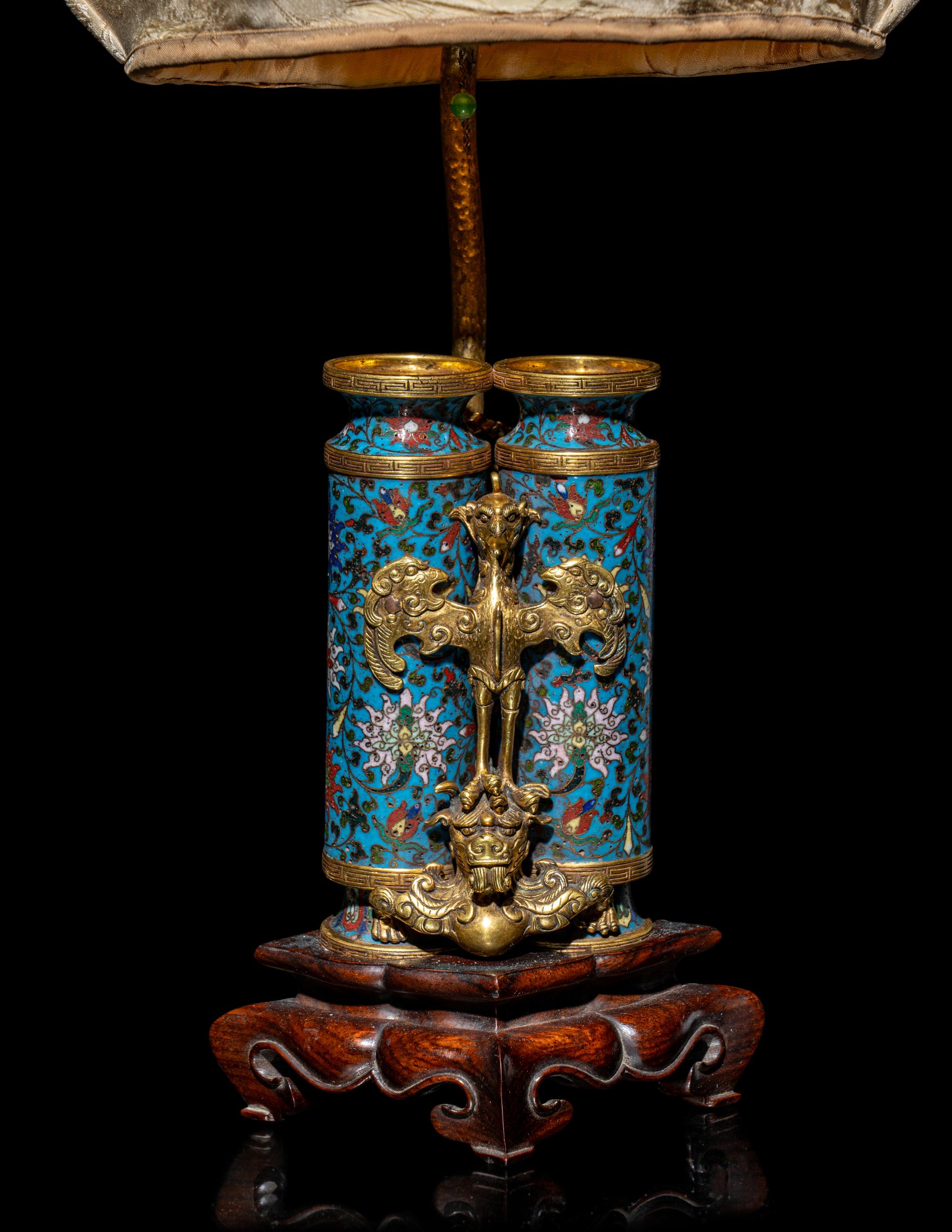 A Chinese Cloisonné Enamel Champion Vase