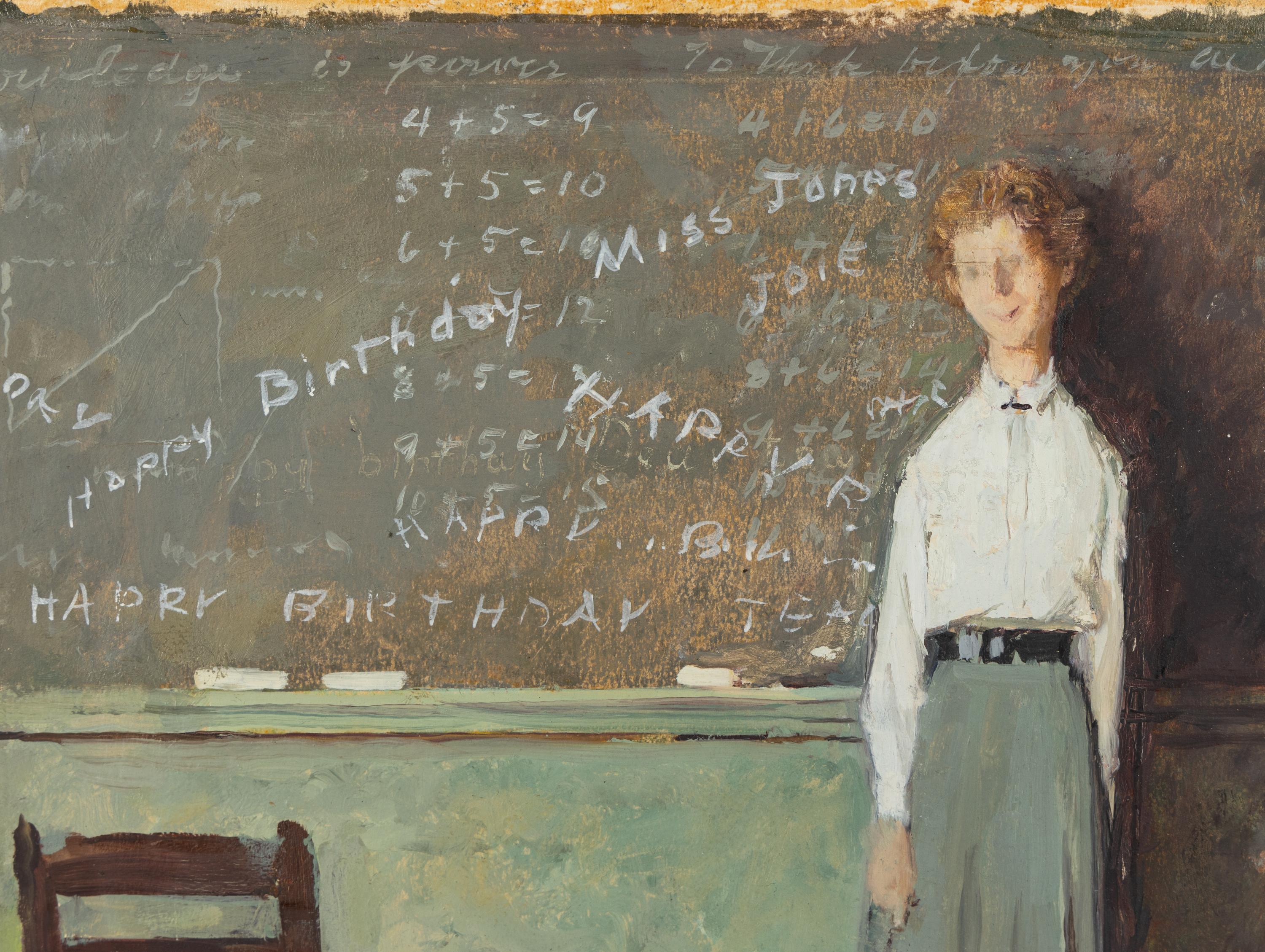 Norman Rockwell (American, 1894-1978) — Study for Happy Birthday Miss Jones
