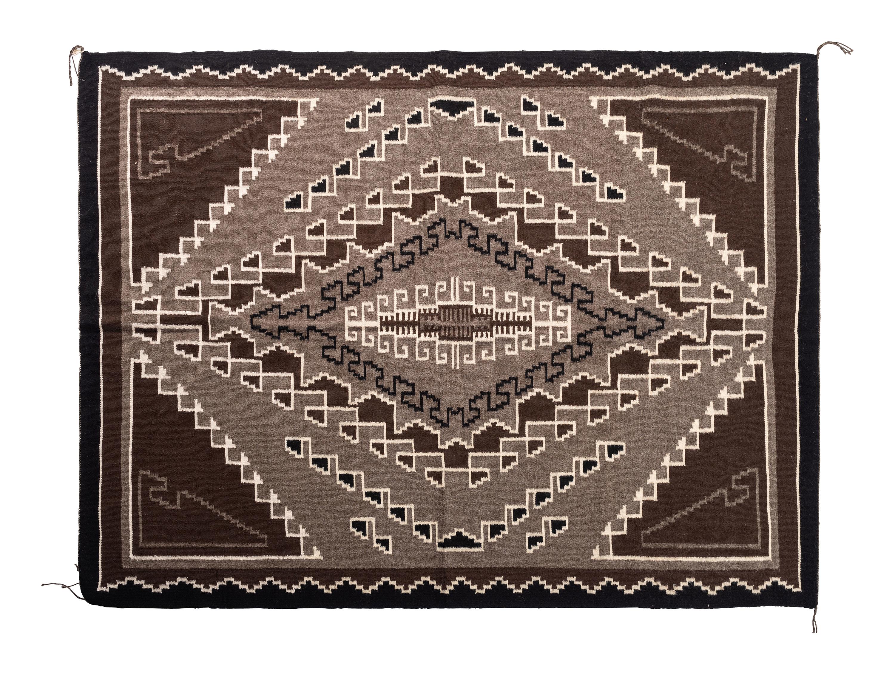 Navajo Two Grey Hills Weaving / Rug