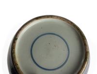 A Well-Painted Gilt-Decorated Powder Blue 'Zhong Kui' Covered Jar