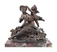 A Continental Bronze Figural Group