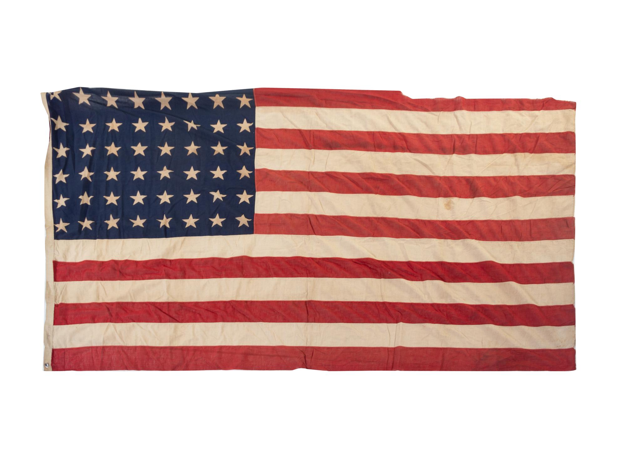 Two 48-Star American Flags