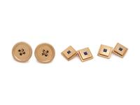 COLLECTION OF YELLOW GOLD CUFFLINKS