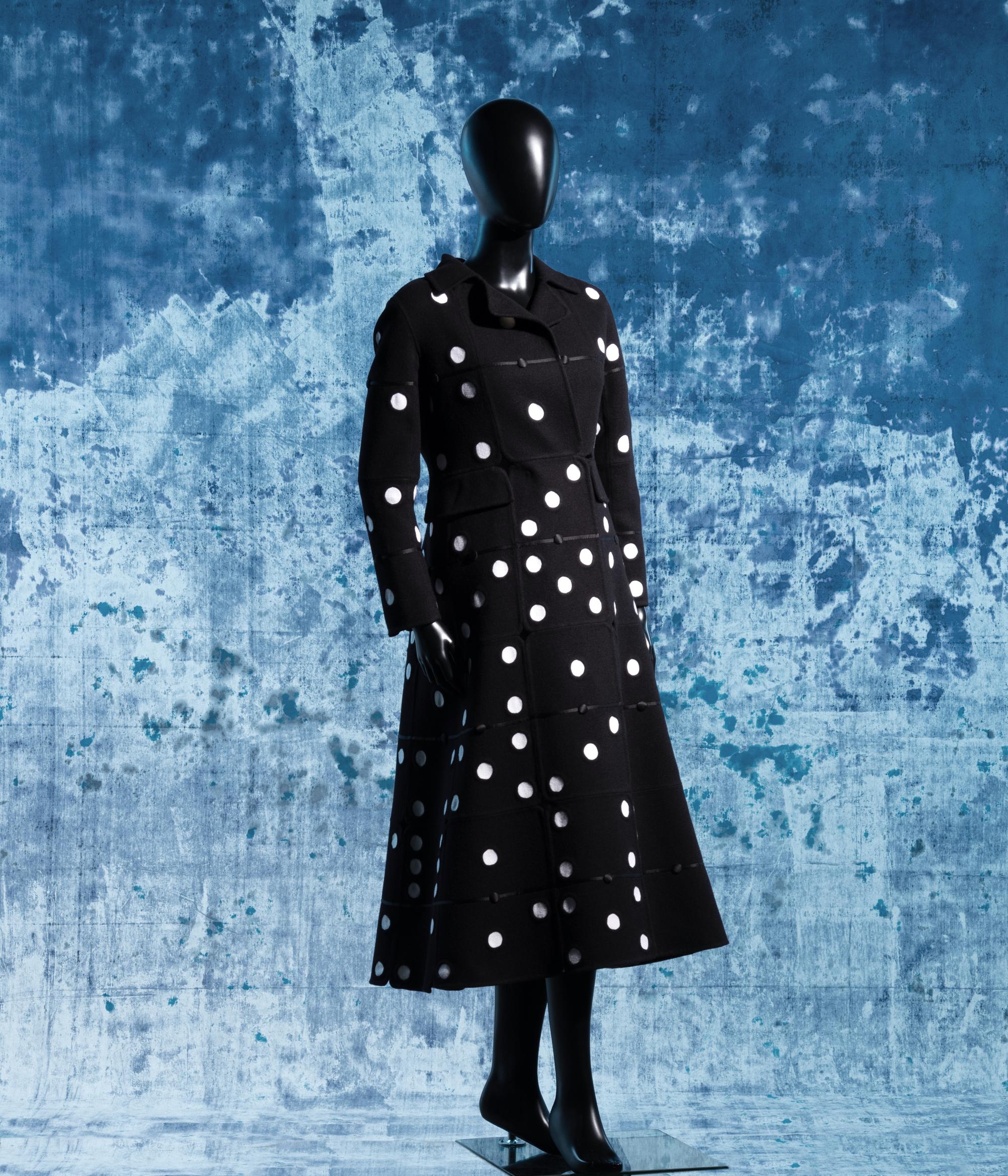 Christian Dior Haute Couture Domino Pattern Wool Coat, Spring/Summer 2018