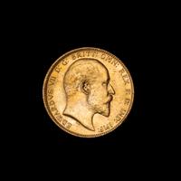 A United Kingdom 1909-S Sovereign: Edward VII-Sydney Mint Gold Coin