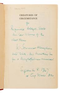 Maugham, W. Somerset (1874-1965). Creatures of Circumstance . London: William Heinemann Ltd., 1947.