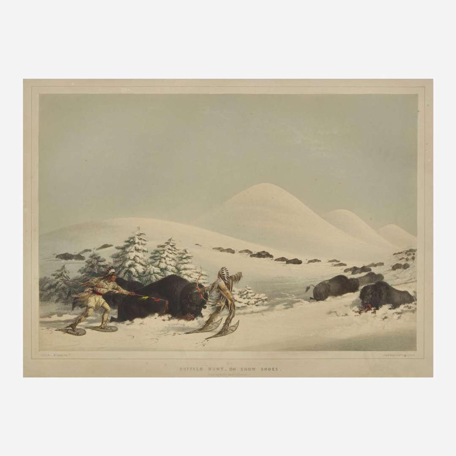 George Catlin (American, 1796-1872) Catlin's North American Indian Portfolio: Hunting Scenes and Amusements of the Rocky Mountains and Prairies of America