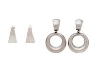 A Collection of Silver Earclips,