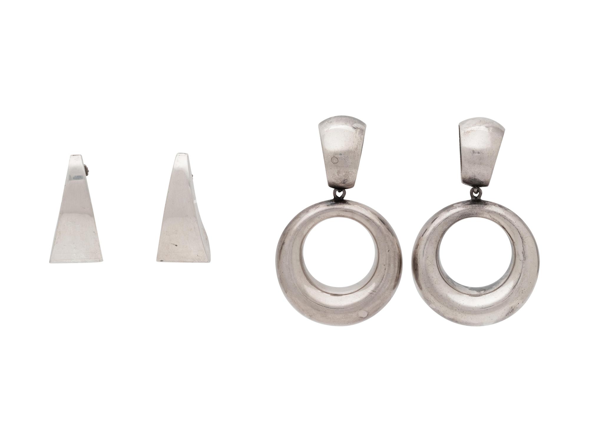 A Collection of Silver Earclips,