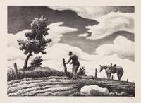 Thomas Hart Benton, (American 1889-1975), The Fence Mender, 1940
