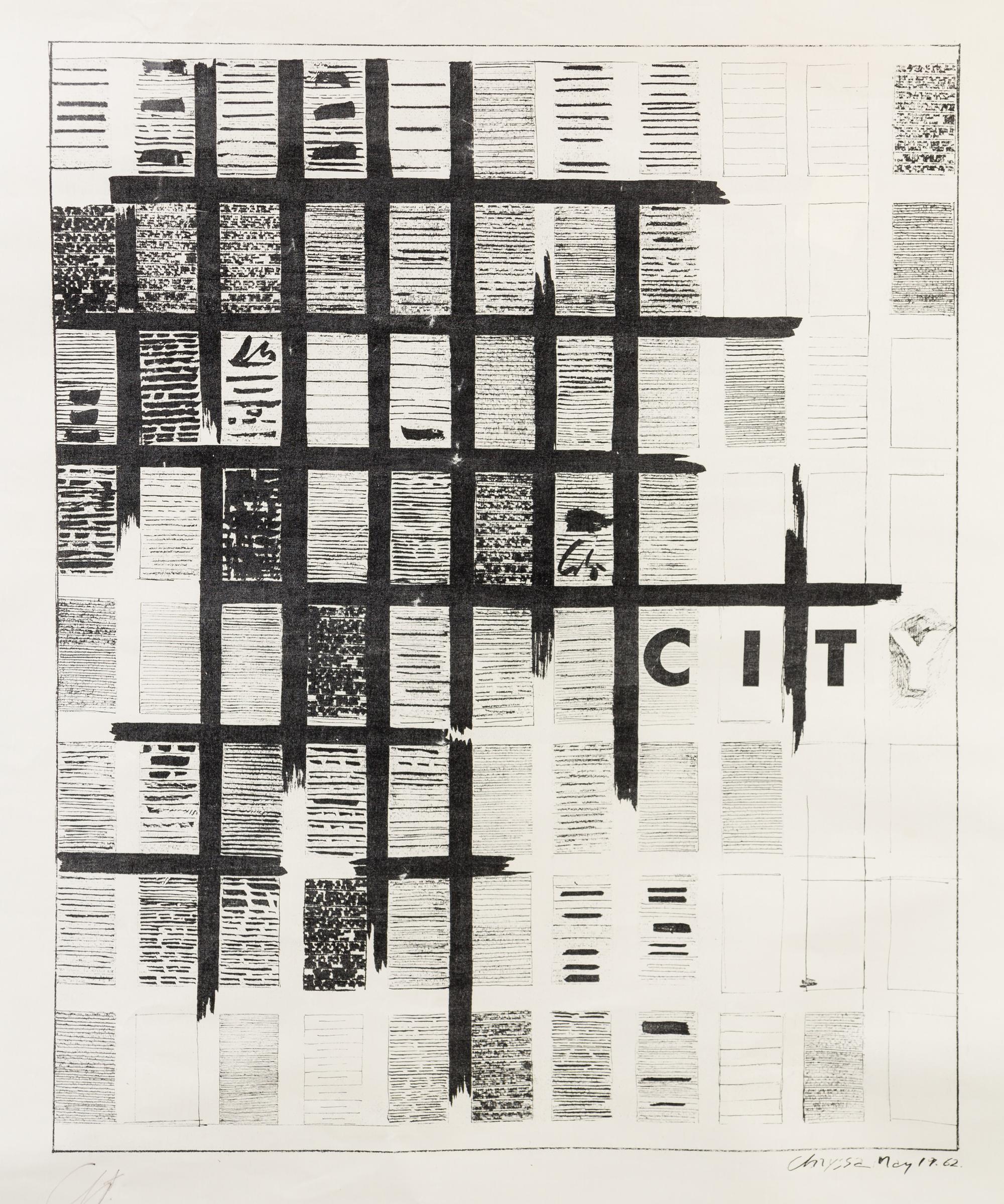 Chryssa, (American/Greek, 1933-2013), Untitled, 1962 (three works)