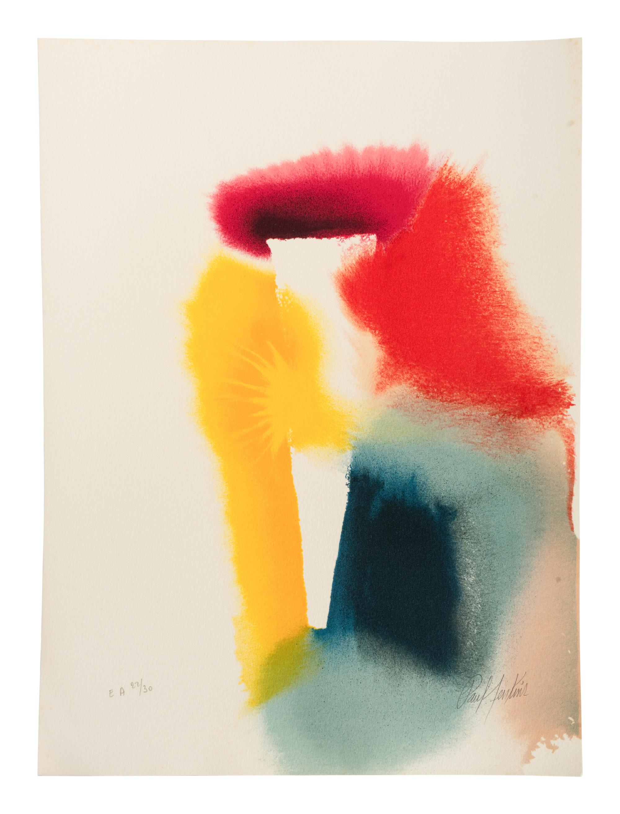 La Couleur Est Un Chemin (complete portfolio of four prints with five pages of text in French) , 1986