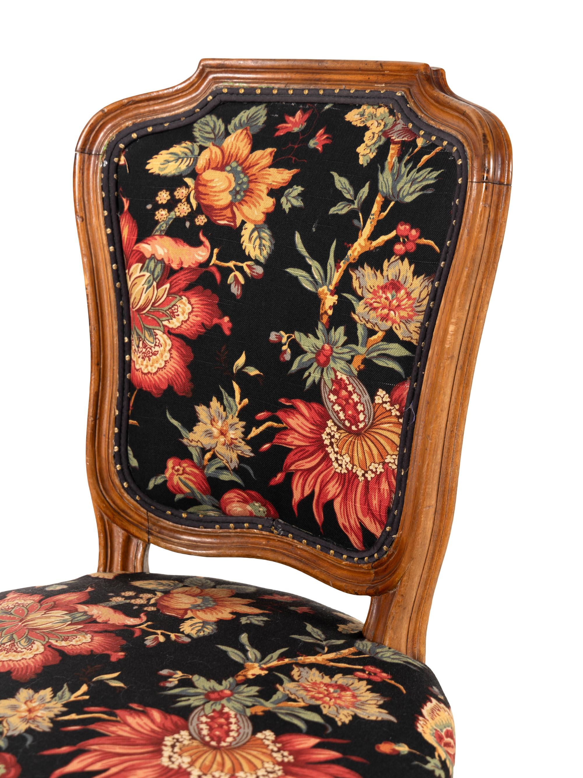 A Pair of Louis XV Style Side Chairs