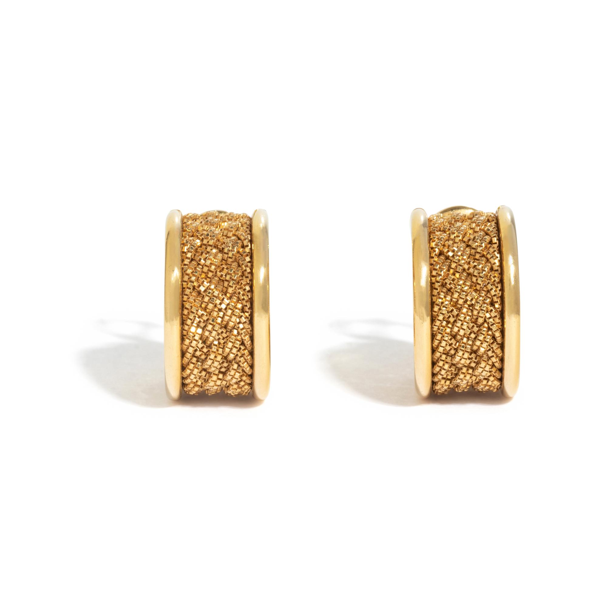 YURI ICHIHASHI, YELLOW GOLD CLIP EARRINGS