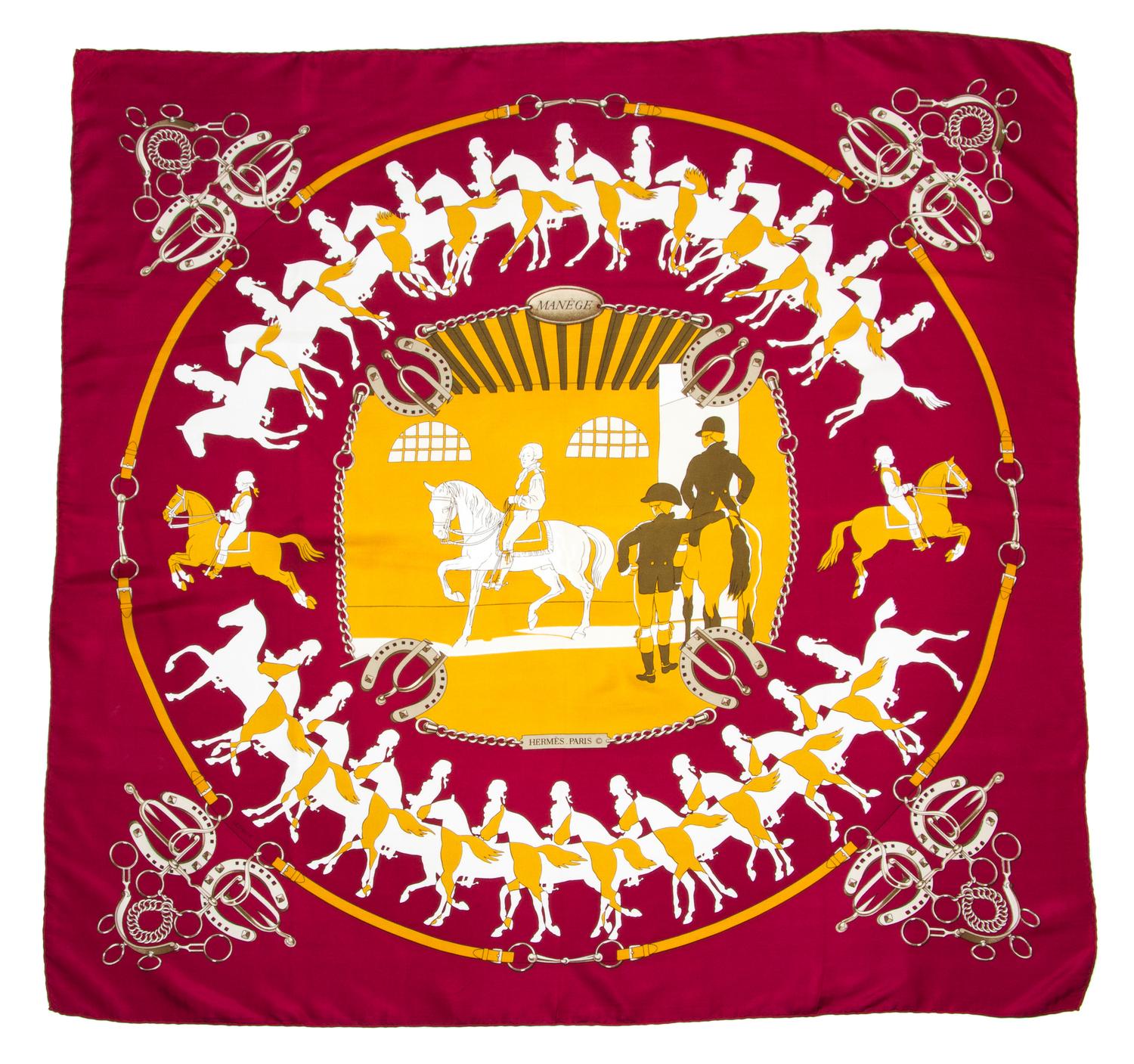 An Hermes 90cm Silk Scarf, 36" x 36".