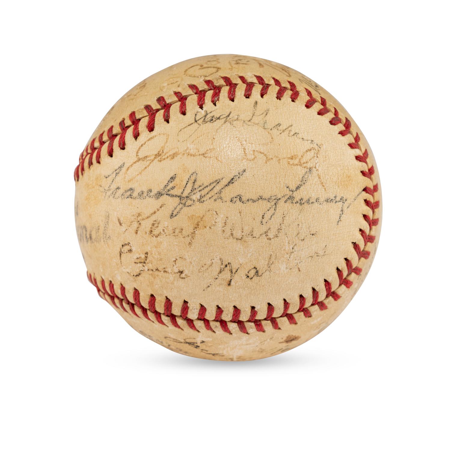 A 1941 Montreal Royals Team Signed Autograph Baseball