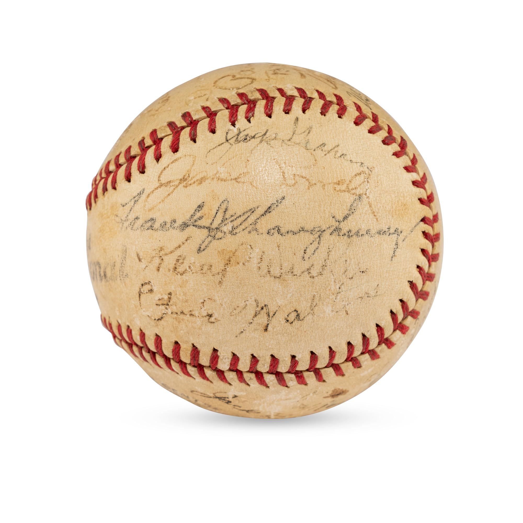 A 1941 Montreal Royals Team Signed Autograph Baseball