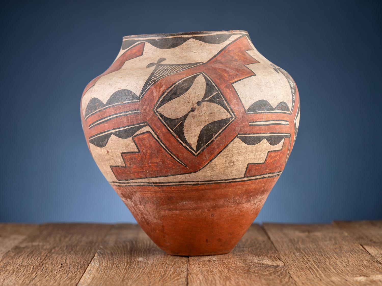 Zia Polychrome Pottery Olla