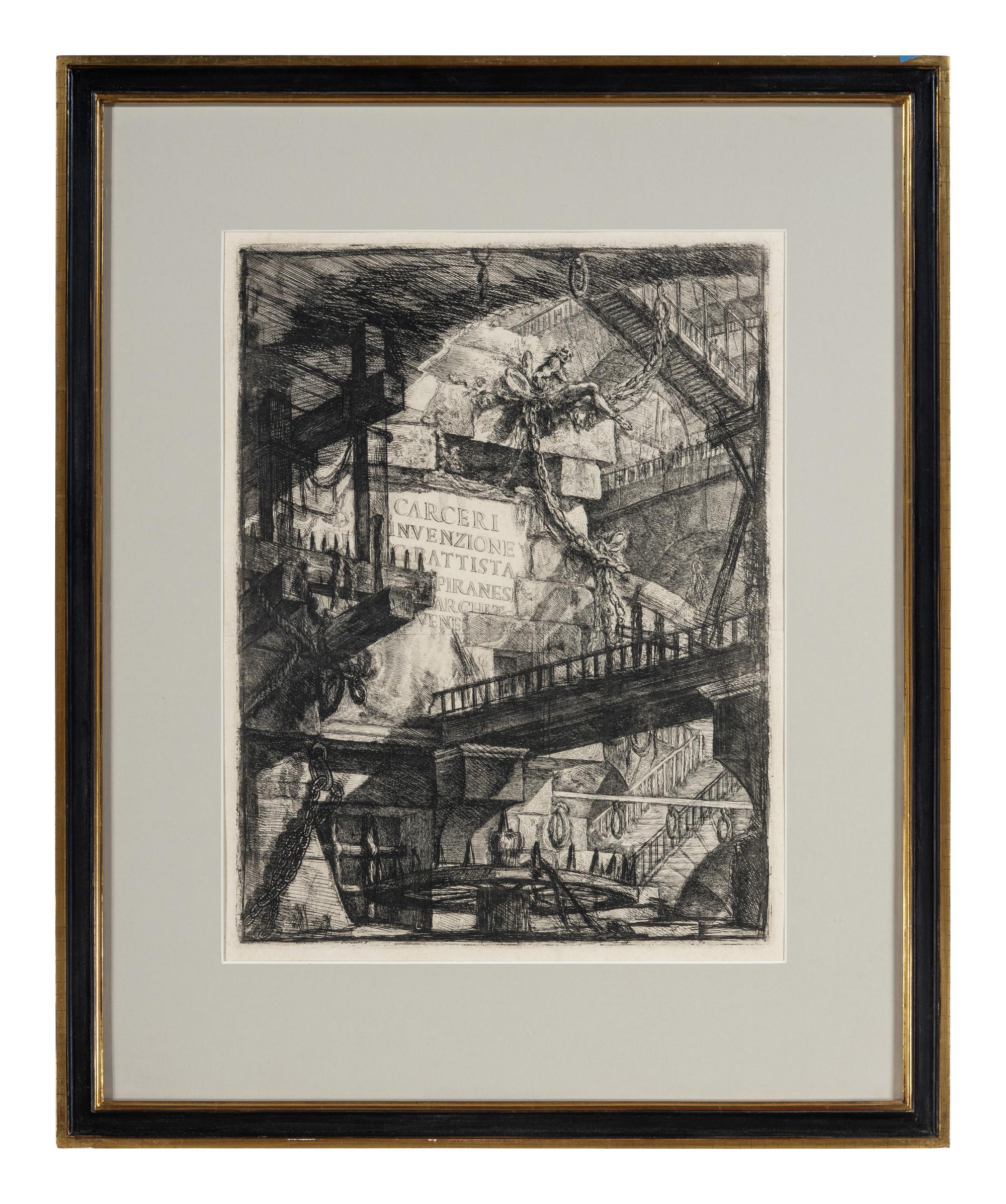 Plate I and Plate III from Carceri d'Invenzione