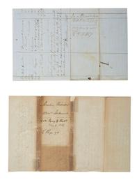 [ENSLAVEMENT & ABOLITION]. 2 documents from Madison County, KY, referencing enslaved persons. 1850s.