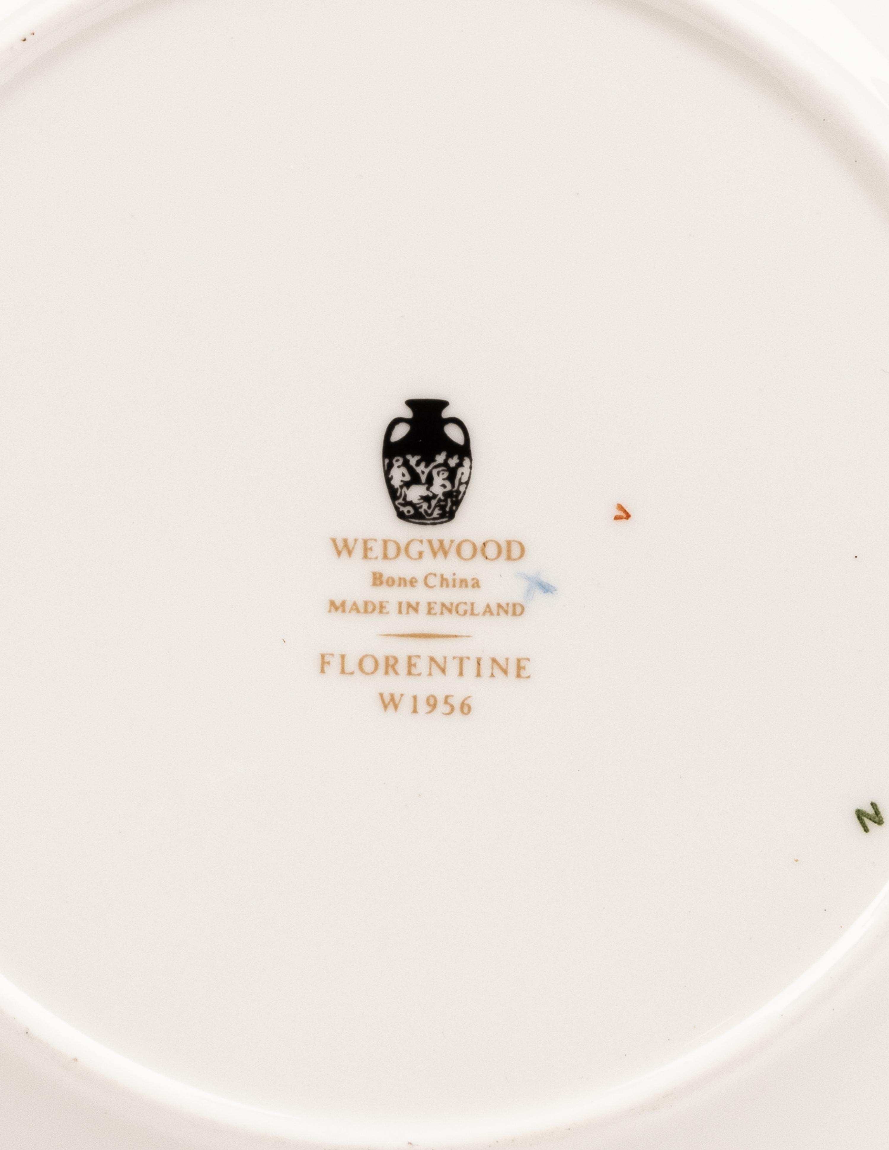 A Wedgewood Florentine Porcelain Dinner Service