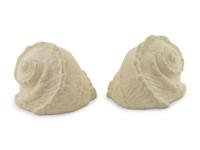 A Pair of Shell-Form Composition Wall Brackets