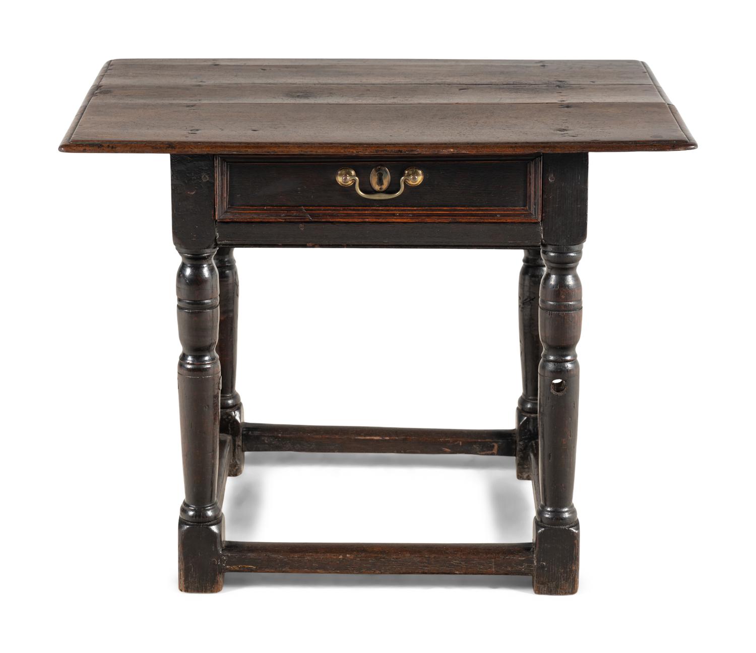 A William and Mary Oak Side Table